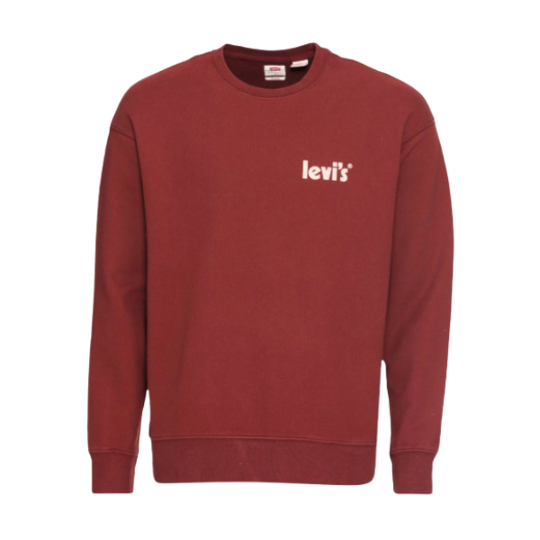 SUDADERA LEVI'S® RELAXD GRAPHIC CREW RED HOMBRE