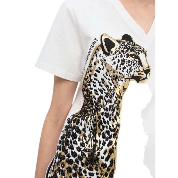 CAMISETA LOLA CASADEMUNT PICO PIEDRA MUJER