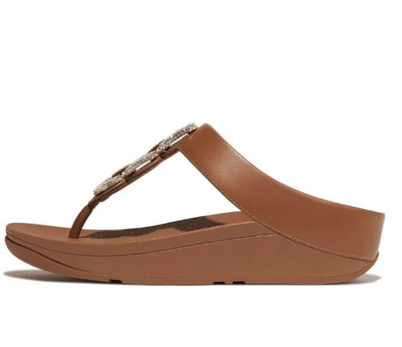 SANDALIA FITFLOP FINO CRYSTAL-CHAIN MUJER