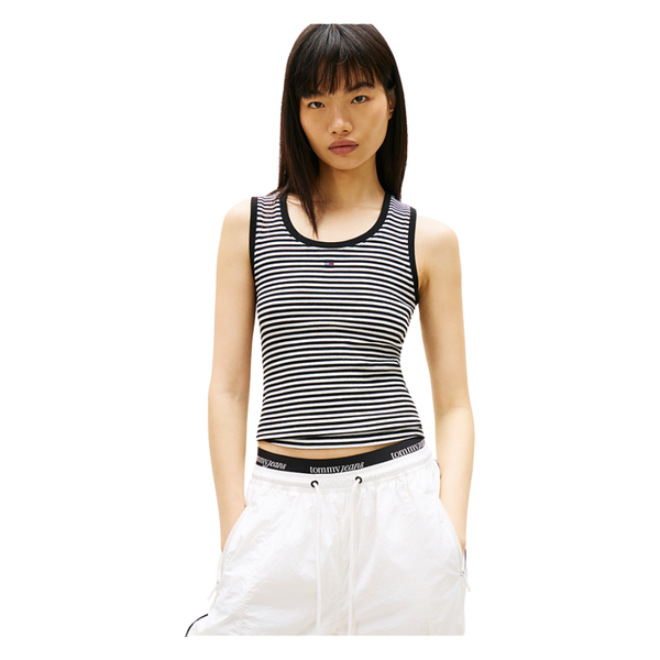 CAMISETA TOMMY JEANS ESSENTIAL RIB MUJER