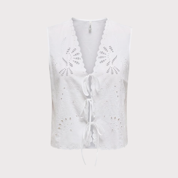 TOP ONLY ONLLOU LIFE EMB S/L TIE MUJER