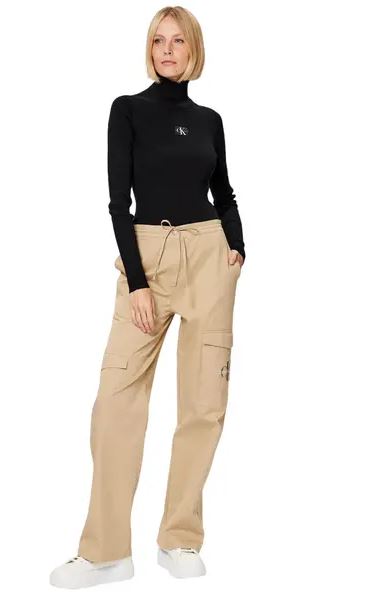 JERSEY CALVIN KLEIN BADGE ROLL MUJER