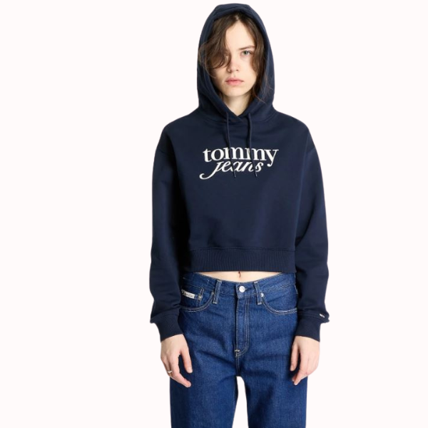 SUDADERA TOMMY JEANS SCRIPT MUJER