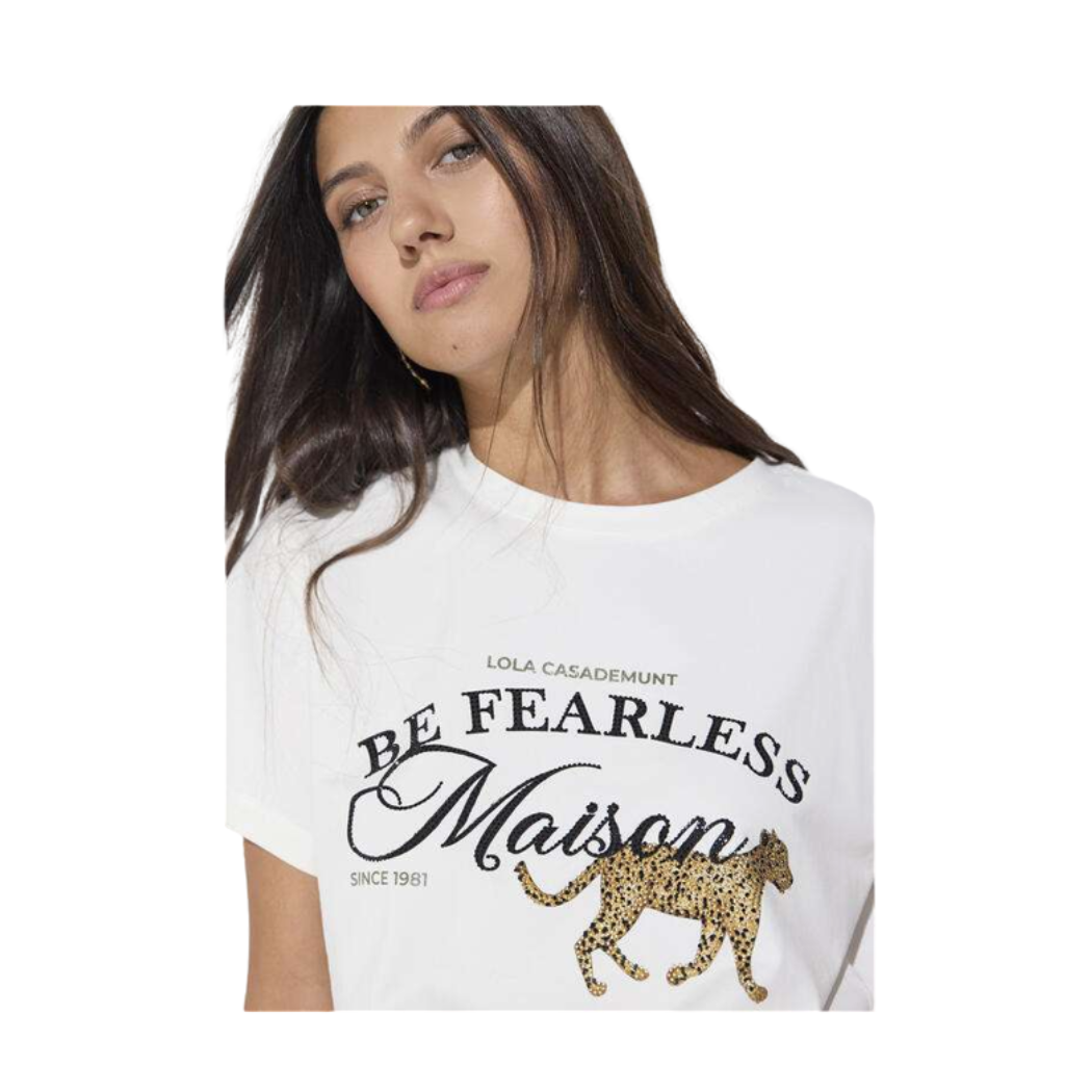CAMISETA LOLA CASADEMUNT CUELLO CAJA MUJER