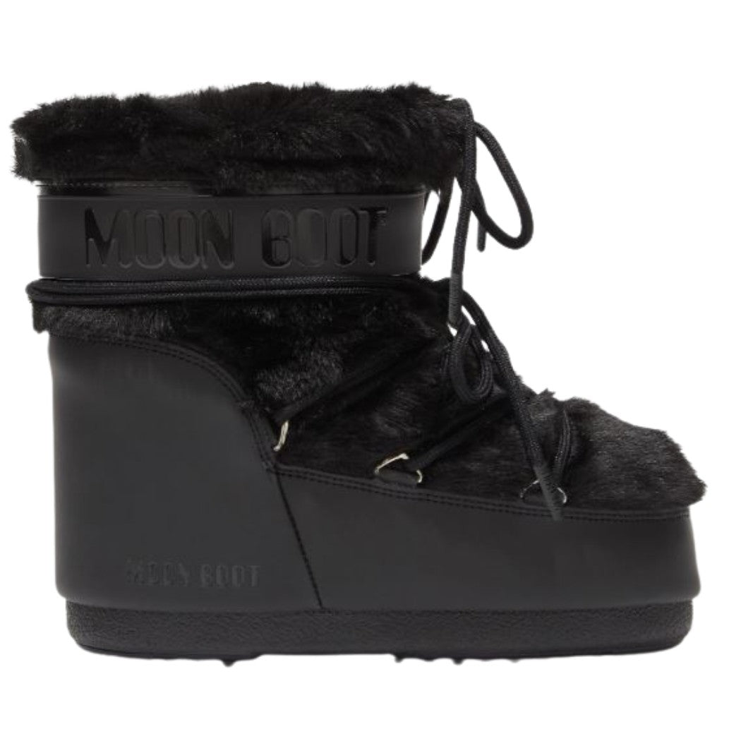 BOTAS ICON LOW BLACK DE PELO SINTÉTICO