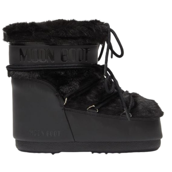 BOTAS ICON LOW BLACK DE PELO SINTÉTICO