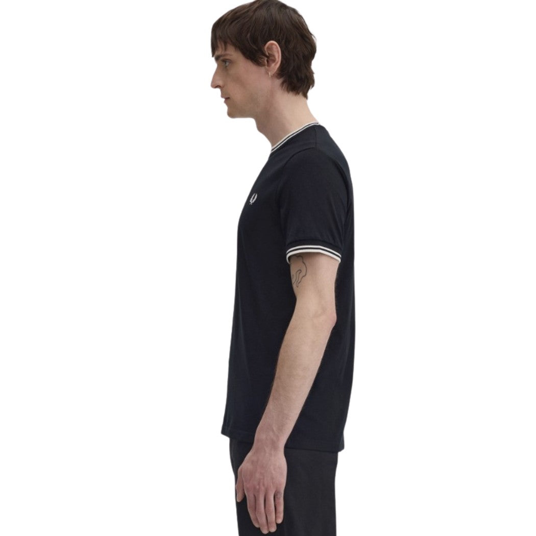 CAMISETA FRED PERRY TWIN TIPPED HOMBRE