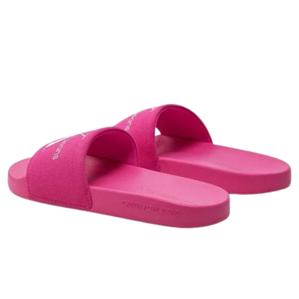 CHANCLA CALVIN KLEIN SLIDE MONOGRAM MUJER