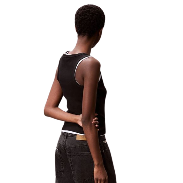 CAMISETA CALVIN KLEIN LABEL 2X2 MUJER