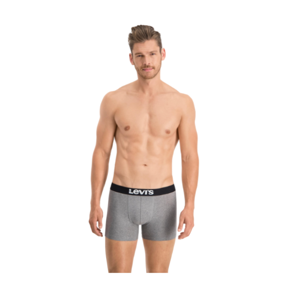 BOXER LEVI'S® SOLID BASIC 2PCK GREY