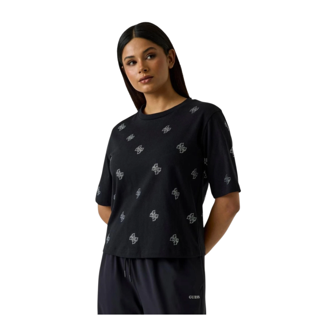 CAMISETA GUESS SILVY 4G SS MUJER