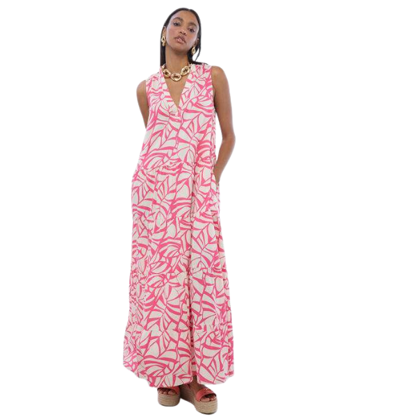 VESTIDO LOLA CASADEMUNT PICO HOJAS MUJER