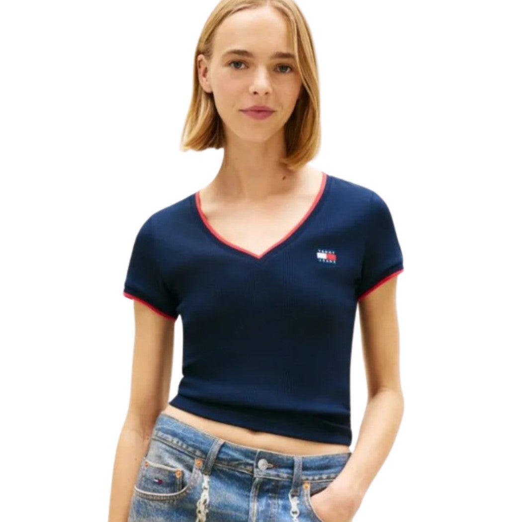 CAMISETA TOMMY JEANS SLIM BADGE MUJER