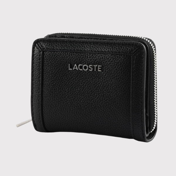 BILLETERO LACOSTE COMPACT ZIP MUJER