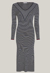 VESTIDO TOMMY HILFIGER MINI STRIPES RIB MUJER