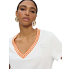 CAMISETA LOLA CASADEMUNT PICO BANDA MUJER