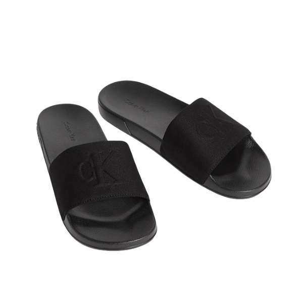 CHANCLA CALVIN KLEIN  SLIDE MONOGRAM MUJER