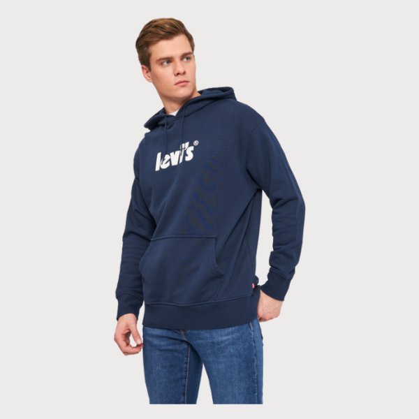 SUDADERA LEVI'S® RELAXED GRAPHIC BLUE HOMBRE
