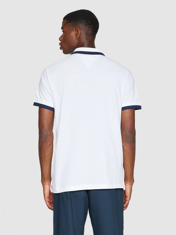 POLO TOMMY JEANS REG SOLID TIPPED HOMBRE