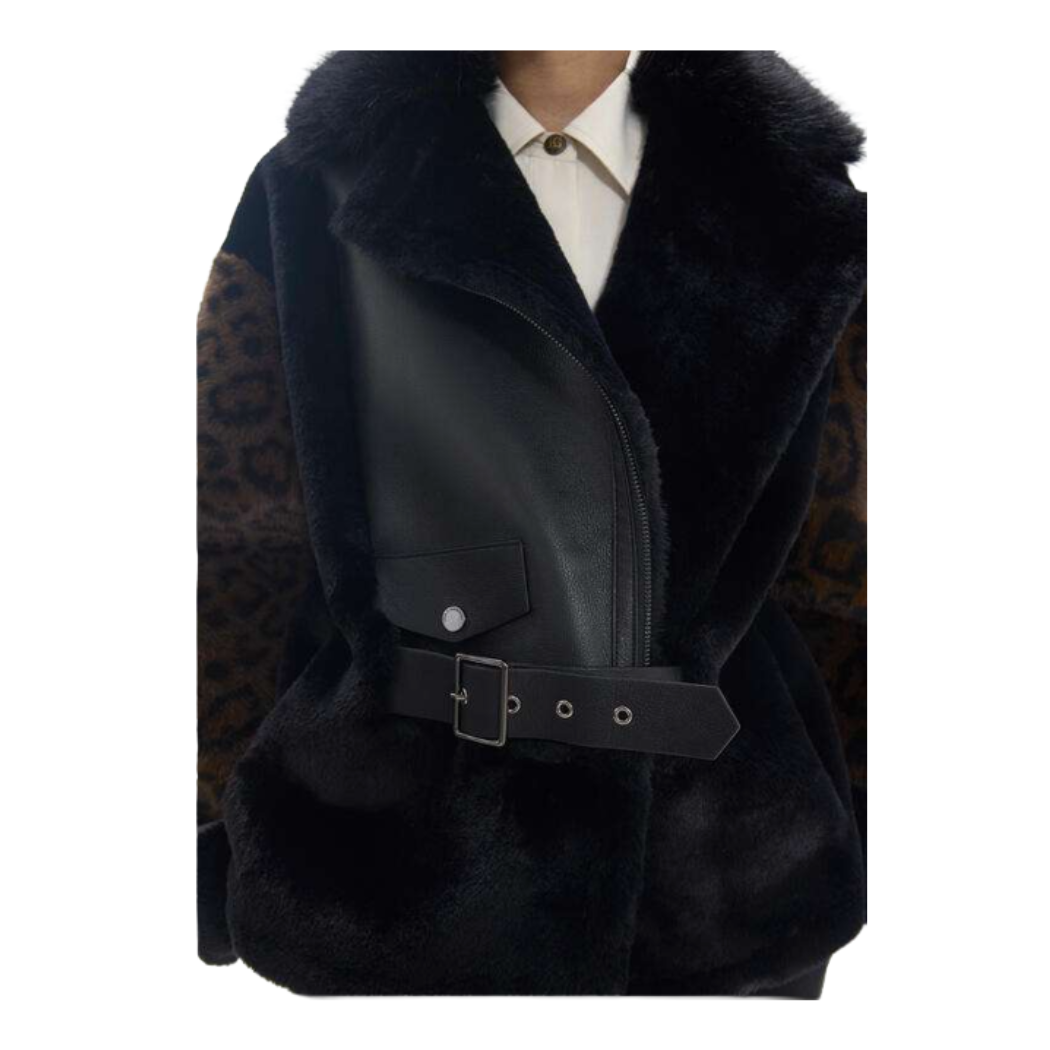 ABRIGO LOLA CASADEMUNT COMBI ANIMAL 45A MUJER