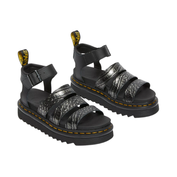 SANDALIA DR. MARTENS BLAIRE GUNMETAL  MUJER