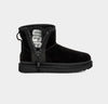 BOTAS UGG CLASSIC MINI ZIPPER TAPE LOGO  MUJER