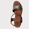 ZAPATO ISSA MIEL CUÑA MEDIA PIEL MUJER