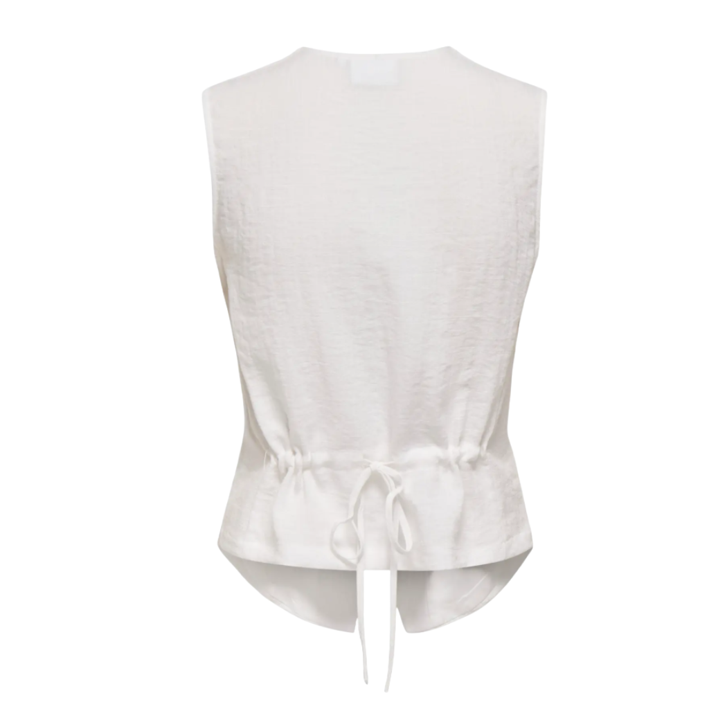 CHALECO ONLY ONLITA S/L LINEN LOOK MUJER