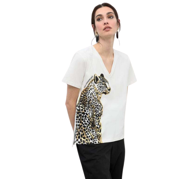 CAMISETA LOLA CASADEMUNT PICO PIEDRA MUJER