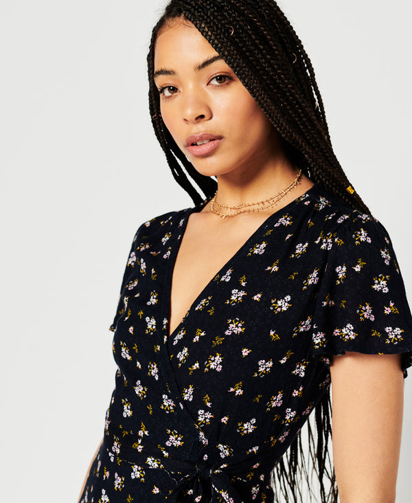 VESTIDO VINTAGE MINI WRAP SUPERDRY MUJER