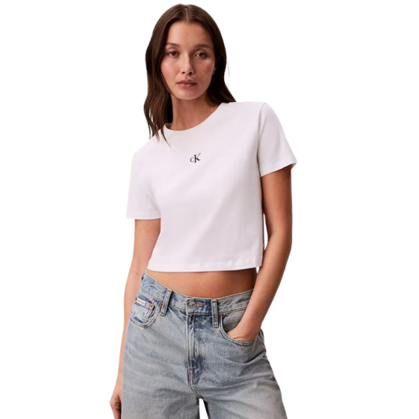 CAMISETA CALVIN KLEIN LOGO CROPPED MUJER