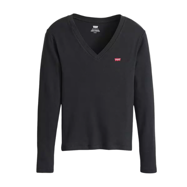 CAMISETA LEVI'S® ESSENTIAL HM LS VNECK MUJER