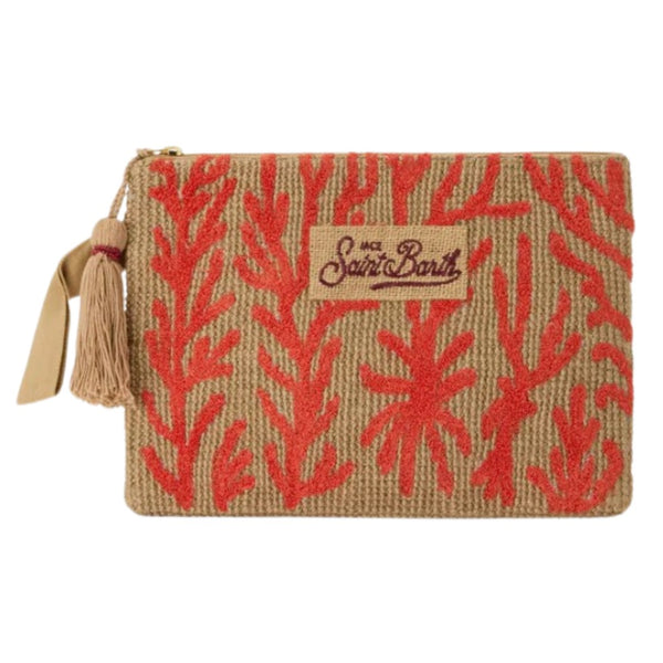 BOLSO DE MANO SAINT BARTH JUTE POUCH MUJER