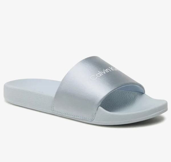 CHANCLA SLIDE SATIN CALVIN KLEIN MUJER
