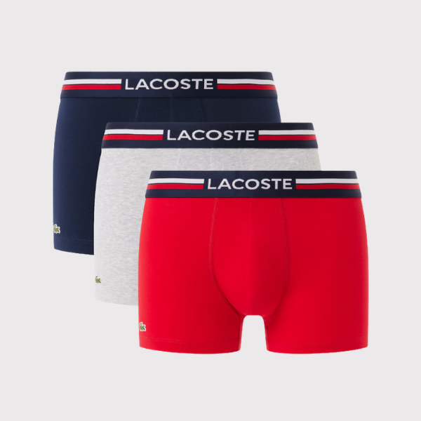 BOXER LACOSTE PACK 3 COURTS HOMBRE
