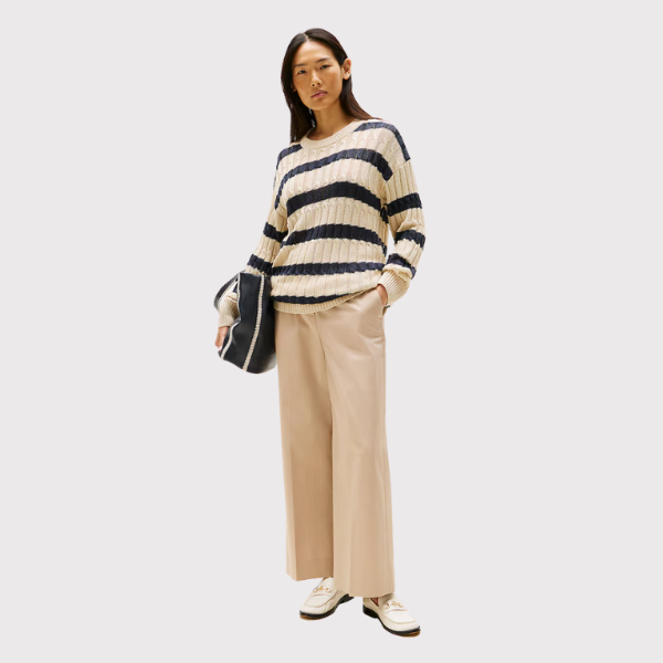 PANTALON TOMMY HILFIGER COTTON WIDE MUJER