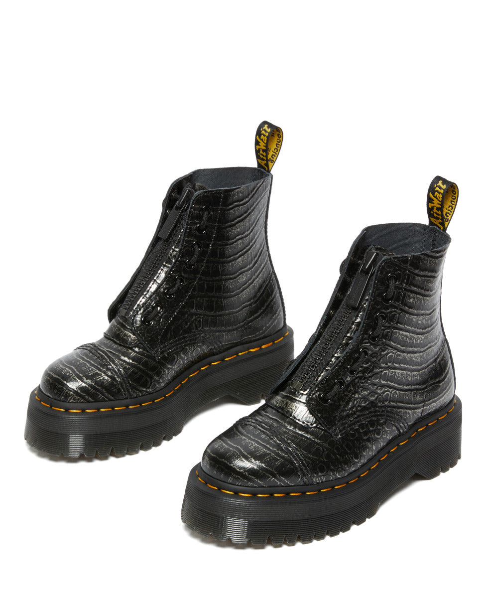 BOTAS DR. MARTENS SINCLAIR GUNMETAL  MUJER