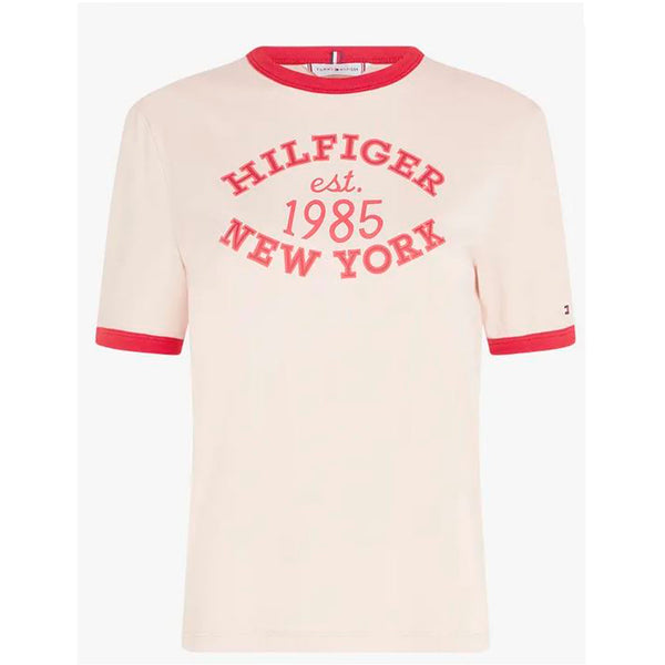 CAMISETA TOMMY HILFIGER  VARSITY RINGER MUJER