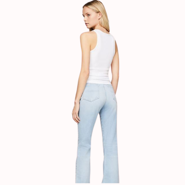 CAMISETA TOMMY JEANS ESSENTIAL RIB MUJER