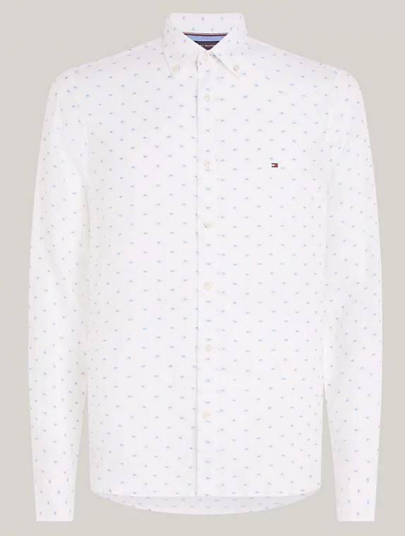 CAMISA TOMMY HILFIGER LINEN FIL COUPE HOMBRE