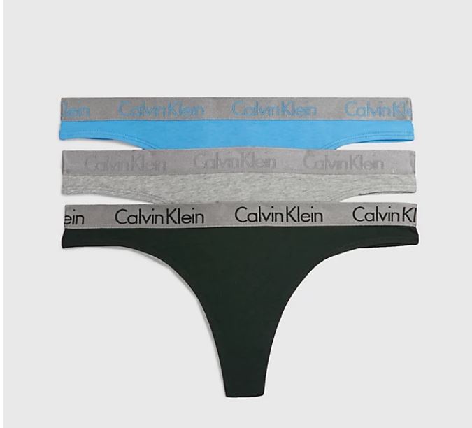 BRAGUITA THONG 3PK CALVIN KLEIN MUJER