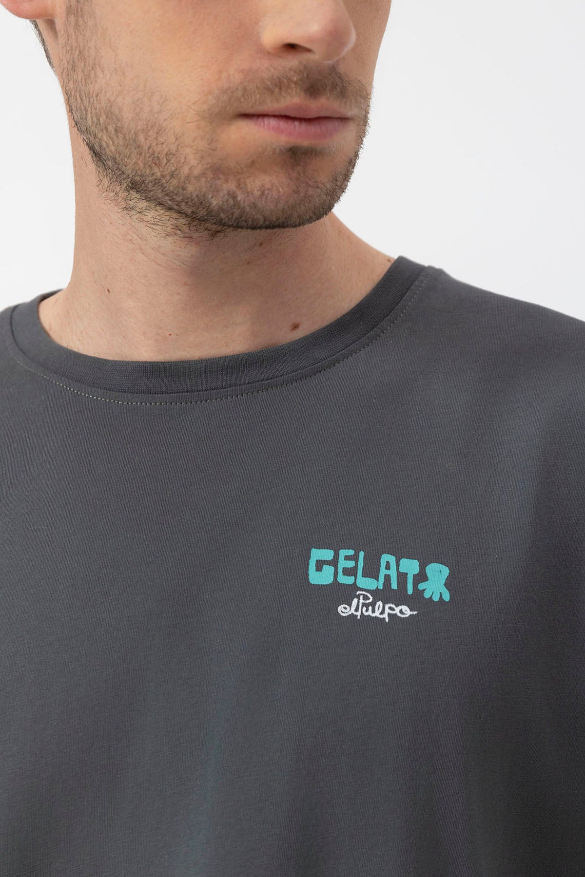 CAMISETA ELPULPO ESTAMPADO GELATO HOMBRE