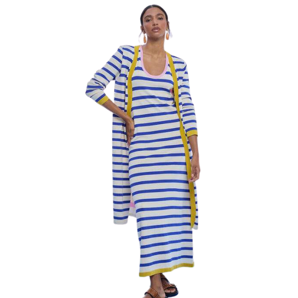 VESTIDO LOLA CASADEMUNT PUNTO RAYAS MUJER