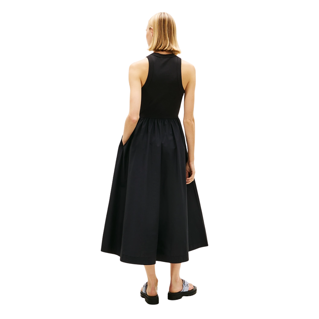 VESTIDO TOMMY JEANS RIB POPLIN MUJER