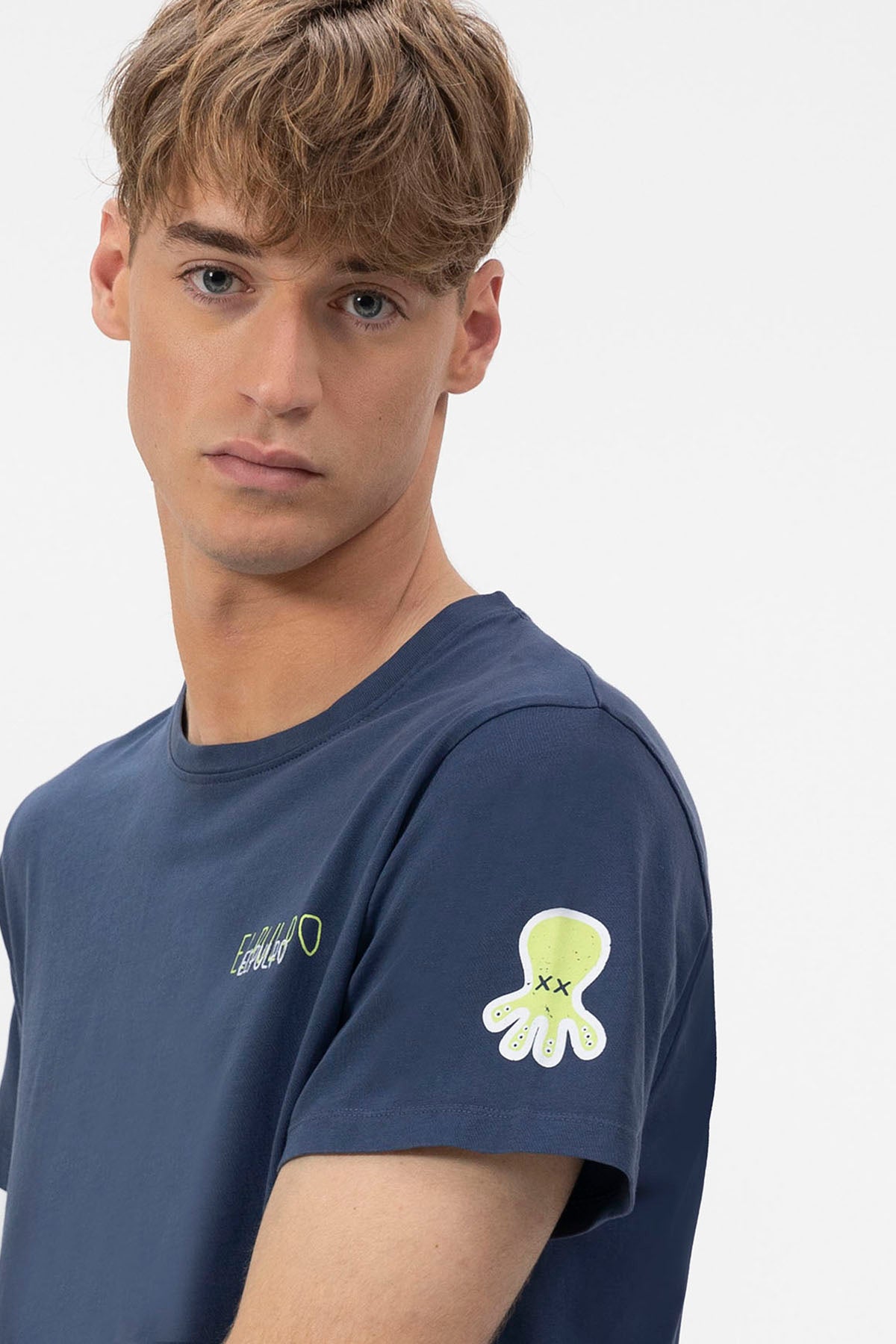 CAMISETA ELPULPO TRIPLE LOGO DIBUJADO HOMBRE