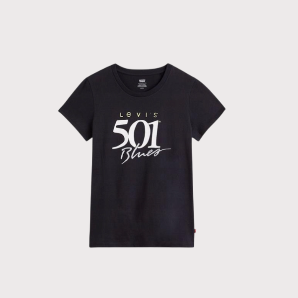 CAMISETA LEVI'S® THE PERFECT 501 BLUES BLACK MUJER