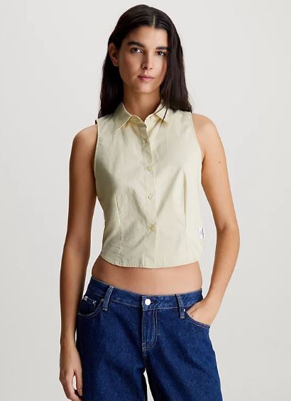 CAMISA CALVIN KELIN WOVEN LABEL MUJER