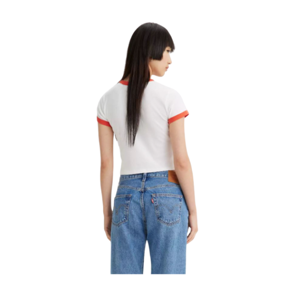 CAMISETA LEVI'S®GRAPHIC RINGER ORANGE MUJER