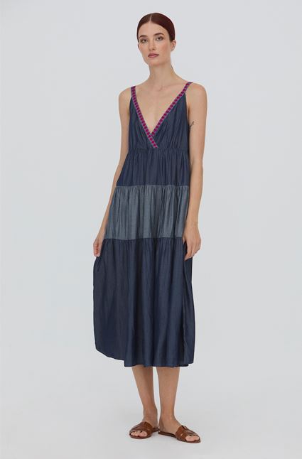 VESTIDO WNT COLLECTION TIRANTES TENCEL MUJER