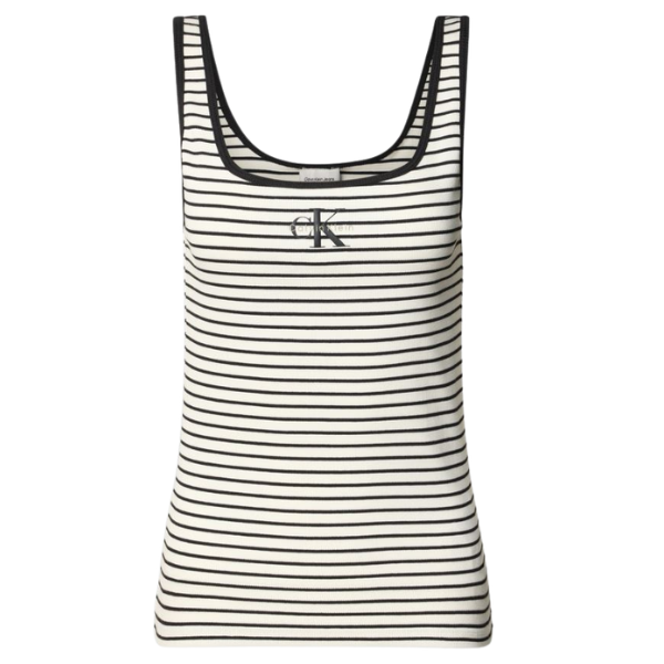 TOP CALVIN KLEIN STRIPED MONOLOGO MUJER